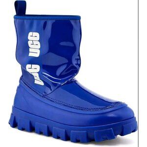 NEW UGG CLASSIC BRELLAH MINI WEATHERPROOF BOOTS SZ 7 BLUE